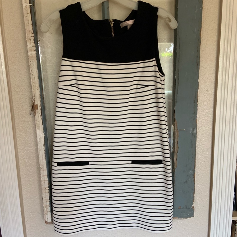 Black and White Cute Modest Dress
